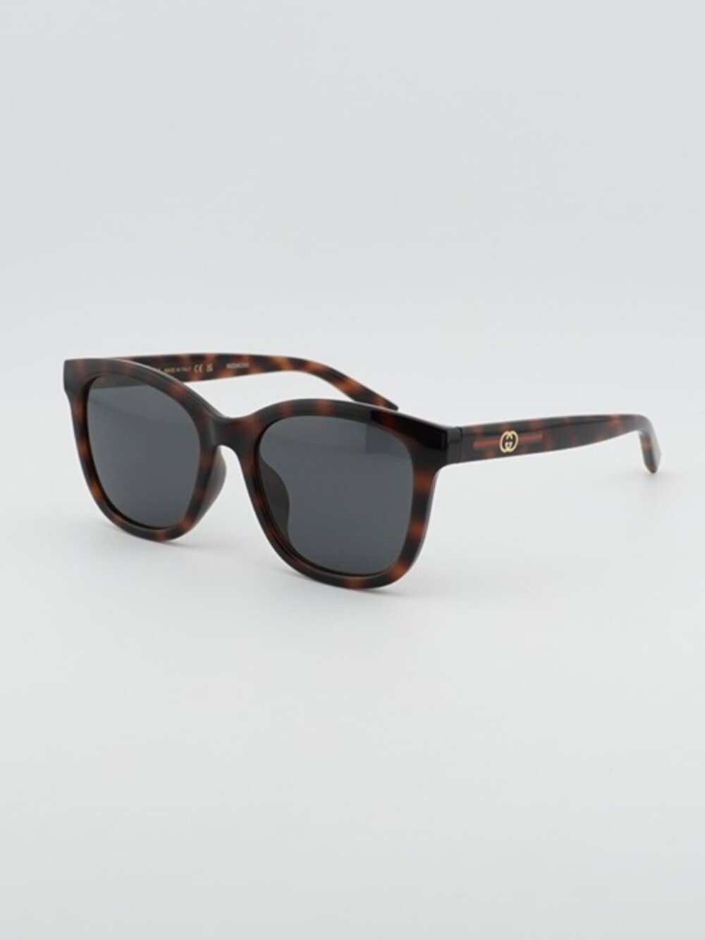 Gucci GG1984SK 002 Unisex Sunglasses Havana Square Frame, Blue Lenses